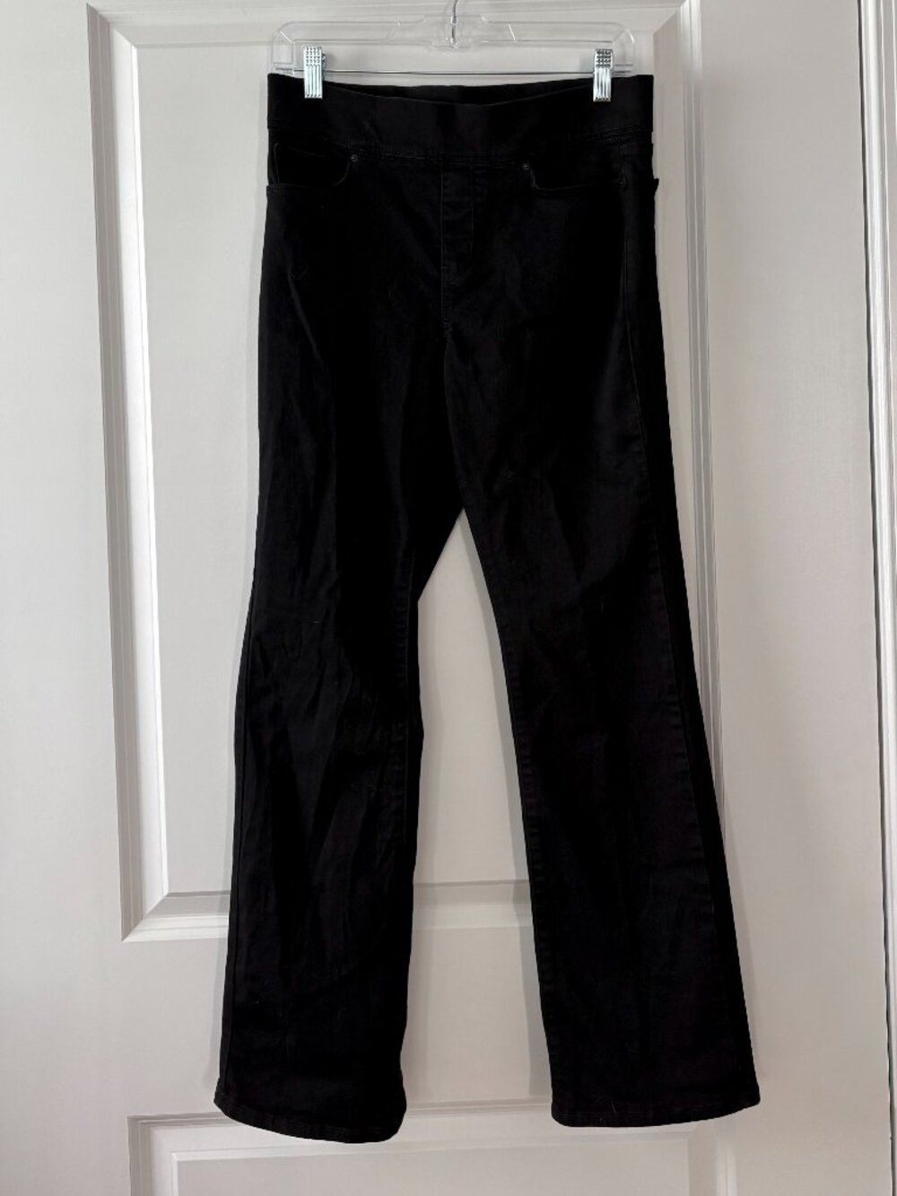 Levi Strauss Signature Shaping Black Noir Pull- On Bootcut Blue Jeans Size 6